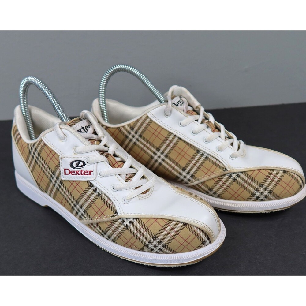 Dexter Ana White with Beige Plaid Slide-Rite Bowling Shoes Womens Size 8.5M - Picture 16 of 16